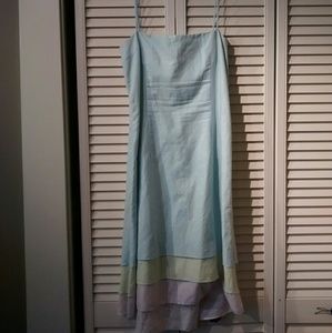 Linen Meg Dress Pastel Colors EUC